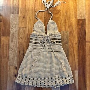 Indah Dolce Crochet Knit Top
